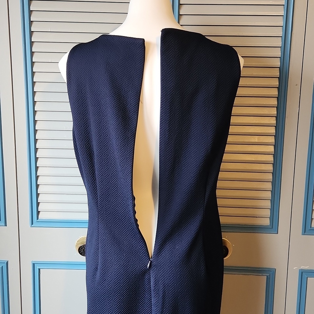 Carmen Marc Valvo Navy Dress - Picture 11 of 12